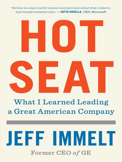Title details for Hot Seat by Jeff Immelt - Wait list